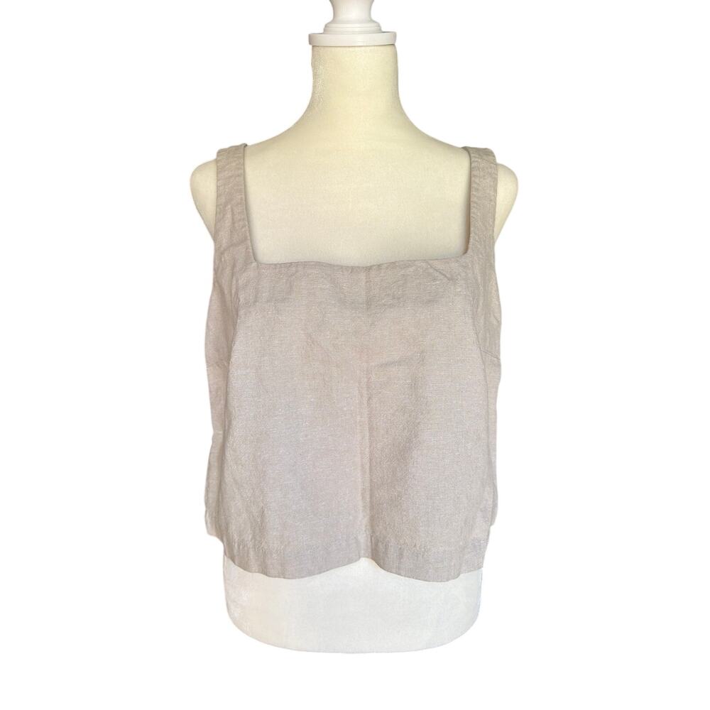 Women’s Size M Old Navy Linen Blend Square Neck Crop Top